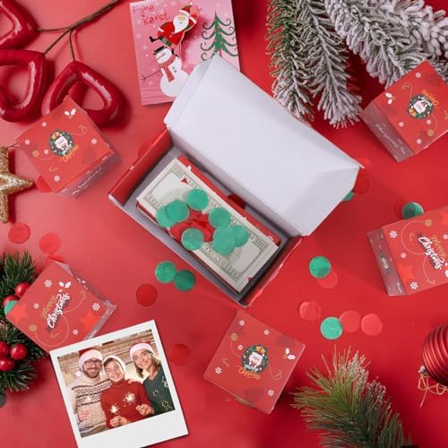 BABORUI Money Surprise Box - Christmas Gift with Confetti Explosion for Women, Men, and Kids