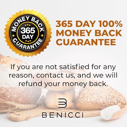 Ultimate Sourdough Starter Jar Kit 31.8 oz - Reusable Jar for Easy Bread Baking - Perfect to Make Your Sour Dough Starter - Easy to Use & Clean - Complete Sourdough Starter Kit - Great Christmas Gift