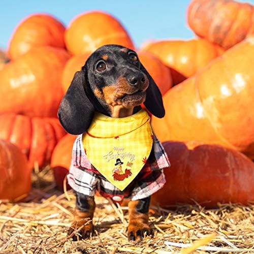 12 Pieces Holiday Dog Bandanas Halloween Dog Scarf Birthday Daily Thanksgiving Christmas Festival Costume Supply Pets Scarf Bandana for Cats Pets Costume(Small)