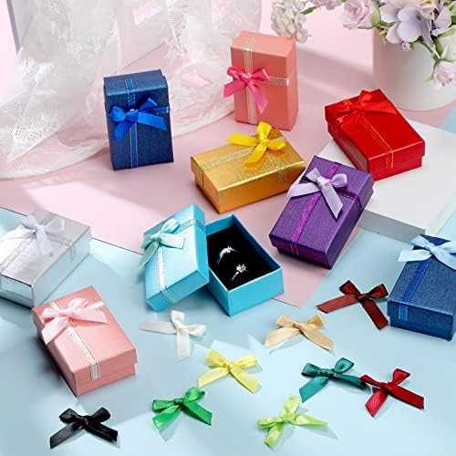 Ysleen 300 Pcs Mini Ribbon Craft Bows, Small Multicolor DIY Craft Tiny Satin Bows for Presents Gift Wrapping Hair Clip Flower Bouquet Christmas Wedding Birthday Sewing Scrapbooking(Bright Colors)