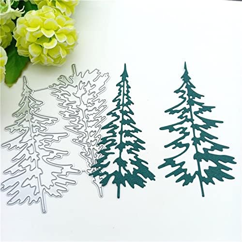 Woodland Dies for Card Making Merry Christmas Die Cuts Metal Cutting Dies Snowflake Tree Embossing Dies for Scrapbooking