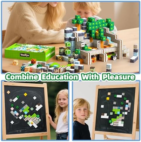 150PCS Magnetic Building Blocks Set Toys, Kids Classroom Magnet Blocks Sensory Toy for Toddlers STEM Learning, Construction Stacking Toy for Kids Boys and Girls Christmas Birthday Gifts