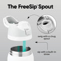 Owala FreeSip Insulated Stainless Steel Water Bottle with Straw for Sports, Travel, and School BPA-Free Sports Water Bottle, 32 oz, Surfs Edge