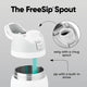 Owala FreeSip Insulated Stainless Steel Water Bottle with Straw for Sports, Travel, and School BPA-Free Sports Water Bottle, 32 oz, Surfs Edge