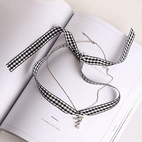 Alpurple 50 Yard Large Buffalo Check Ribbon -3/8 Inch Plaid Ribbon, Lumberjack Ribbon for Lumberjack Party Supplies and Christmas, Valentine's DIY Craft (Black-3/8")