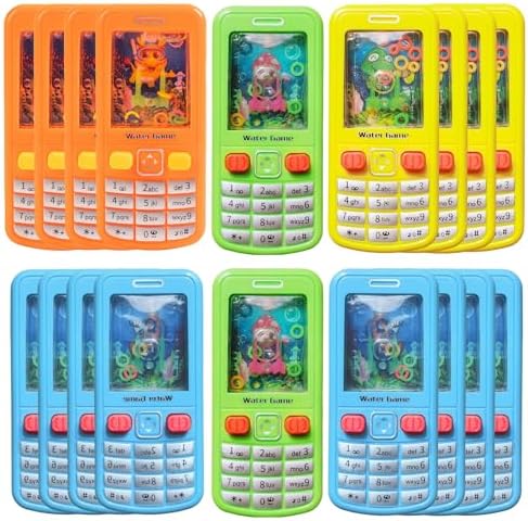 12 Pcs Handheld Water Ring Games-Prize Treasure Box Toys,Birthday Return Gifts Party Favors,Christmas Stocking Goodie Bag Stuffers,Bulk Pinata Stuffers for Kids Classroom Students