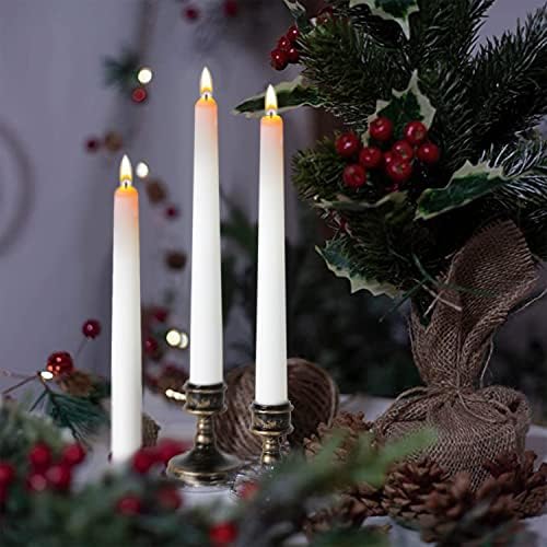 2-Pack Classic Tall Taper Candle Mold,Clear Plastic Pillar Candlestick Mold for Church Christmas Candlelight Dinner Valentine's Day (10.24inch)