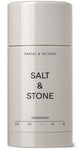 Salt & Stone Aluminum Free Deodorant | Extra Strength 48 Hour Protection for Women & Men | Made with Seaweed Extracts, Niacinamide & Prebiotics | Santal & Vetiver