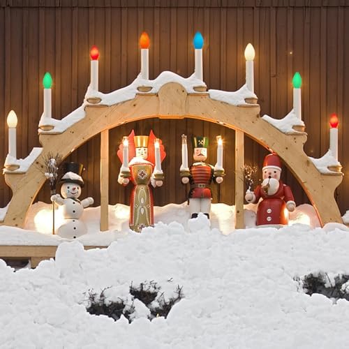 Christmas LED Light Bulb, 25 Pack C7 Multicolor Replacement Bulbs for Outdoor Patio Indoor Christmas Party String Lights, 0.6W Energy Saving Night Light Bulbs, C7/E12 Candelabra Base, 120 Volts