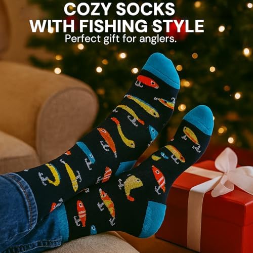 Fishing Advent Calendar 2025 for Men, 24-Day Fishing Tackle Advent Calendar with Lures, Tools, Tackle Box & Holiday Surprises, Christmas Countdown Gift for for Men, Dad, Husband