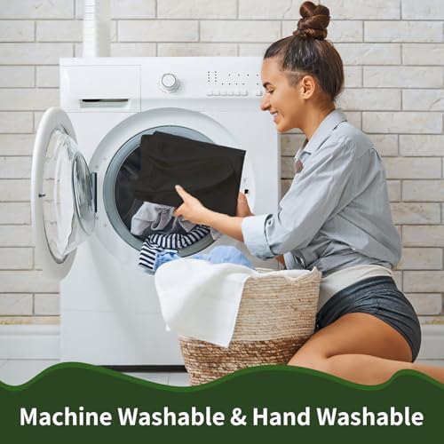 10 Pack Black Canvas Tote Bag with Zipper, OLSUNOR Reusable Grocery Bags with Long Handle, DIY Heat Transfer Sublimation Blanks Shopping Bags for Advertising, Birthday, Halloween, Christmas Craft Bags