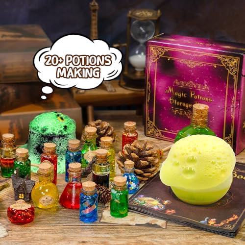 LDomet Science Magic Potions Kit for Kids, 20+ Potion Experiments Making, Fairy Magic Potions Craft Kit for Age 8-12, Creative Educational Birthday Christmas Gift