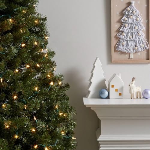 2 Pack 100 LED Outdoor Christmas Lights, 35FT Battery Operated Mini String Lights with 8 Modes & Timer Xmas Tree Lights Waterproof for Patio Garden Party Wedding Holiday Decor Warm White