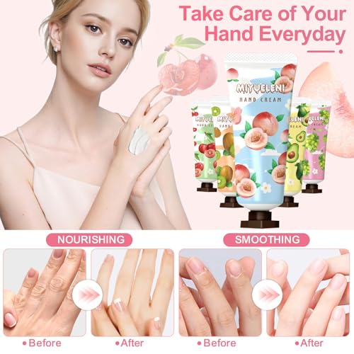 20 Pack Hand Cream Gift Set, Natural Plant Scents, Moisturizing Hand Lotion Travel Size,Gifts for Women, Birthday, Mother's Day, Valentine's Day, Christmas, Thank You Gifts