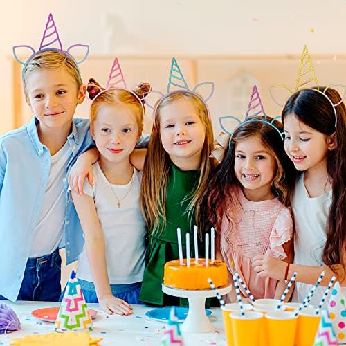 18Pcs Unicorn Birthday Party Favors Unicorn headbands for Girl Halloween Christmas Party Supplies for Teen Children