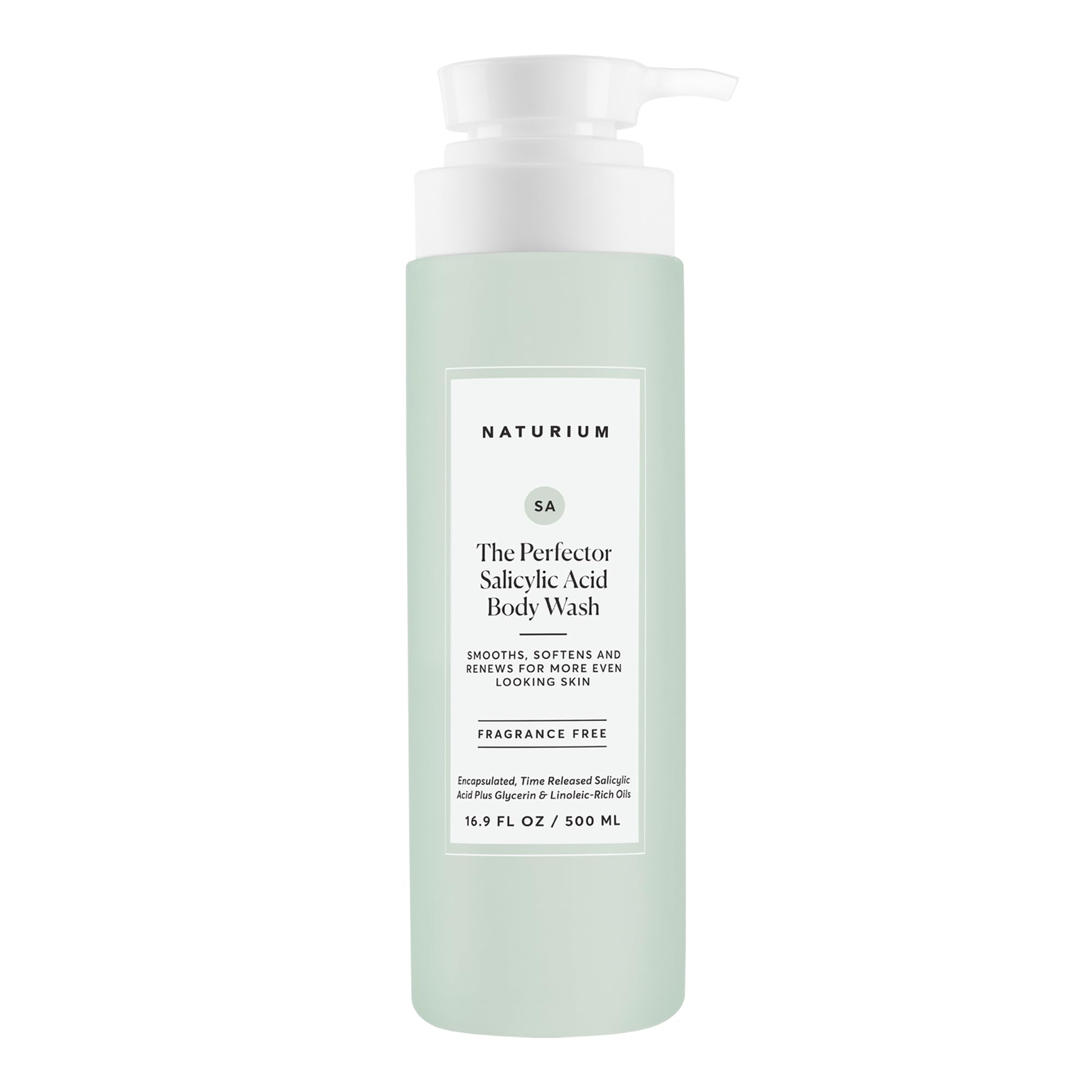 Naturium The Perfector Salicylic Acid Body Wash, Gentle & Smoothing Cleanser, 16.9 oz