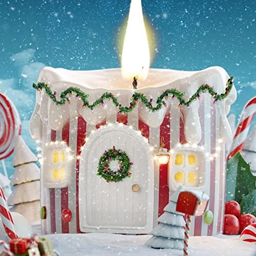 Chunyin 4 Pcs Dollhouse Miniature Christmas Holiday Garland with Lights Mini Wreath for 1/6 1/12 Decorations Fireplace Kitchen Accessories, 11.81 Inch, Lamp Beads Can't Light, Green