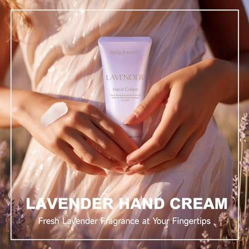 Spa Gifts for Women, Lavender Gift Set, Body & Earth 6 Pcs Bath Gift Sets, Self Care Gifts, Birthday Gifts for Women, Relaxing Spa Set,Christmas Gifts