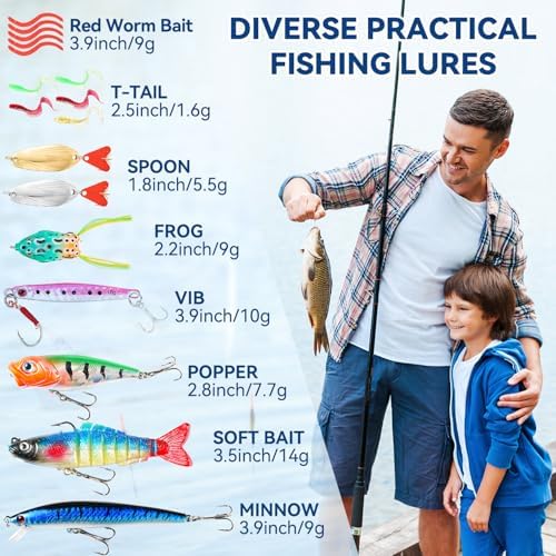 Fishing Advent Calendar 2025 Men Teen Boys, 24 Days Countdown to Christmas Calendar with Assorted Fishing Accessories Surprise Gifts for Father Brother Husband
