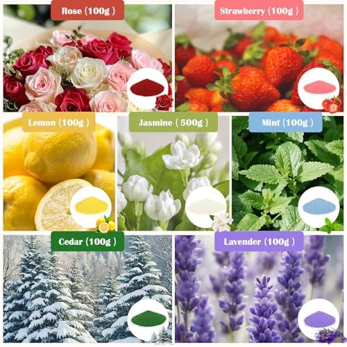 SCENTORINI Pearled Candle with 15 Wicks, 2.42 lb Scented Candle Sand, 7 Colors Sand Wax DIY, Candle Making Kit for Weddings, Party, Valentine's Day, Christmas, Thanksgiving