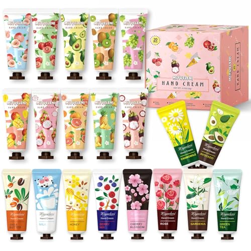 20 Pack Hand Cream Gift Set, Natural Plant Scents, Moisturizing Hand Lotion Travel Size,Gifts for Women, Birthday, Mother's Day, Valentine's Day, Christmas, Thank You Gifts