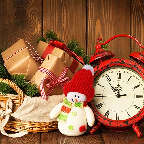 Chuangdi 24 Pieces Mini Knitting Hats Mini Doll Hats for Christmas Ornaments DIY Art and Craft(Green, Red)