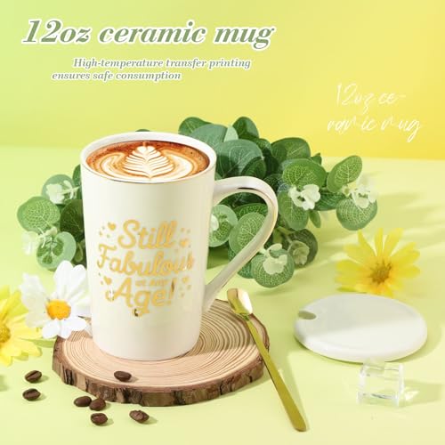 Birthday Gifts for Women, Daisy Birthday Gifts Box for Women Self Care Gift Happy Birthday Gift Baskets for Her ,Wife,Mom,Grandma,Girlfriend ,Best Friend,Sister,Thoughtful Christmas Gifts Box Set with Coffee Mug,Blanket