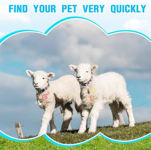 2 Pack Goat Collars with Bells, Sheep Grazing Copper Bells and Adjustable Nylon Collar Set Loud Bronze Bell for Farm Animal Sheep Cow Accessories Christmas Thanksgiving Gift for Goat Lovers