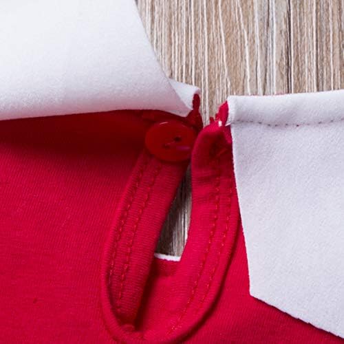 Newborn Baby Boy Girl Christmas Outfit Elf Costume with Hat Toddler Infant Long Sleeve Romper Onesie