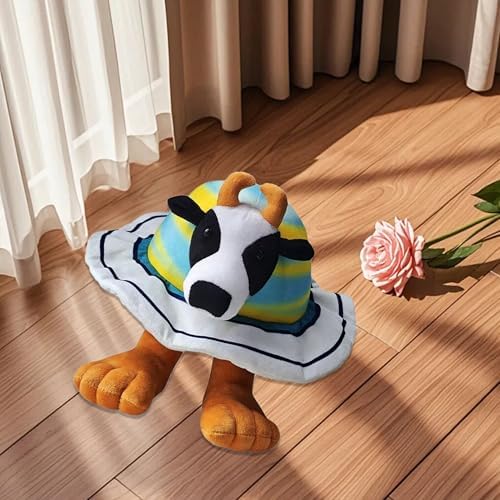 Zenitsu La Vaca Saturno Saturnita Plush Italian Brainrot Expressive Doll Funny & Unique Gift for Boys and Girls, Creative Home Décor Plush Toy for Christmas, Birthday