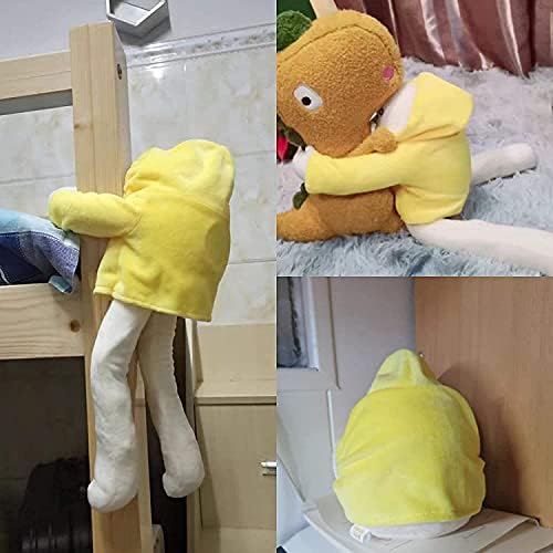 Plush Banana Man Toy, 16inch Weird Banana Man Doll with Magnet, Funny Poseable Decompression Toy Stuffed Animals Doll Gifts for Boys Girls Birthday Party Christmas(Yellow)