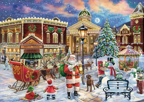 Wonder Forge Christmas Eve 1000 Piece Jigsaw Puzzle for Adults | Unique, Perfectly-Fitting Pieces | Fun, Vibrant Imagery | Amazon Exclusive