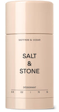 Salt & Stone Aluminum Free Deodorant | Extra Strength 48 Hour Protection for Women & Men | Made with Seaweed Extracts, Niacinamide & Prebiotics | Saffron & Cedar