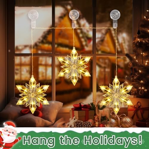 LUXEAR Suction Cup Hooks 4 Pack, Single Hook Design - Waterproof Vacuum Suction Hangers for Bathroom Kitchen, Removable Reusable PVC Suction Hooks for Towel Loofah Bathrobe Christmas Decor