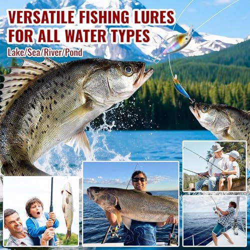 Fishing Advent Calendar 2025,24 Days Fishing Lure Advent Calendar Christmas Countdown Gift Advent Calendars Gifts for Adult Men Teen Boys