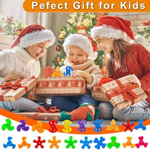 100 Pack Mini Fidget Spinner Toys,Stress Relief Sensory Toys,Birthday Party Favors Gifts for Kids Teens Adults,Christmas Stocking Goodie Bag Stuffers,Treasure Box Toys for Classroom Prizes Supplies