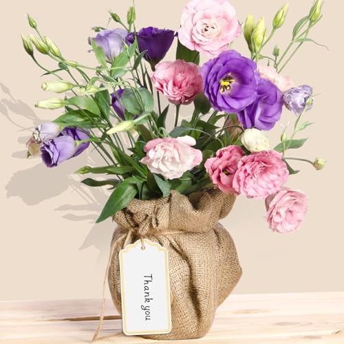 120 PCS Gift Tags with String Gold Foil Metallic Gift Tags Writable Blank Tag for Baby Shower Birthday Wedding Presents Labeling DIY Craft Project Christmas Stocking Stuffers 3.5''×2''