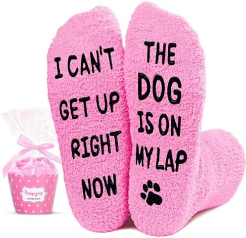 HAPPYPOP Dog Socks for Mom Dad - Dog Lovers Gifts for Women Men, Pet Lover Christmas Gifts