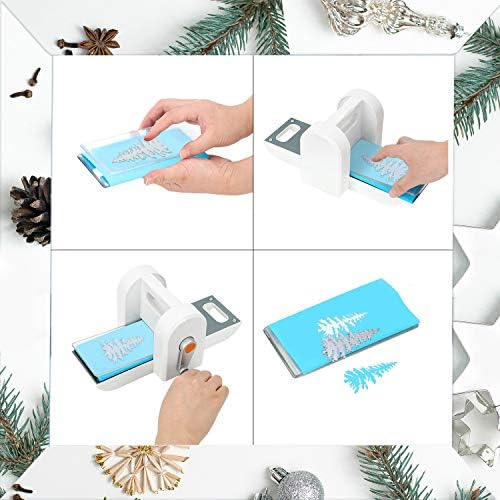 Patelai 17 Pcs Christmas Tree Cutting Dies Plant Die Cuts for Card Making Thanksgiving Christmas Scrapbook Stencils Craft Dies DIY Embossing Photo Decorative Leaf Cuts Template for Paper Craft