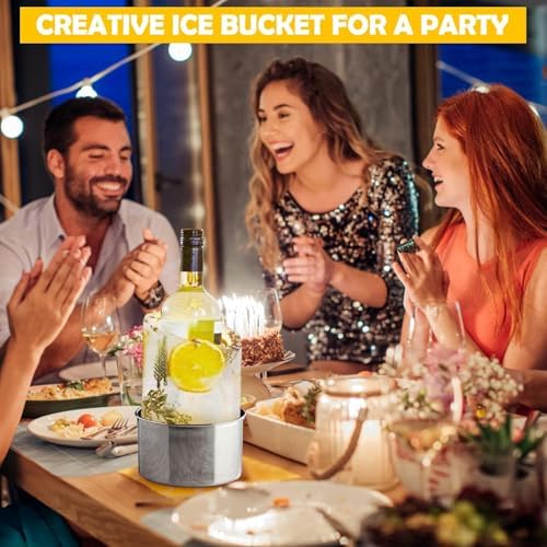 Ice Mold,Ice Bucket Mold, Ice Mold Wine Bottle Chiller,DIY Ice Bucket Mold for Wine Champagne and Cocktails,Ideal Gift for Special Parties Weddings Mother's Day Thanksgiving and Christmas