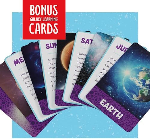 Dan&Darci Glow in The Dark 100 Piece Galaxy Puzzle for Kids - Space Jigsaw Puzzles Toys for Boys & Girls Ages 6-8 - Christmas Birthday Gifts for Age 6 7 8 Year Old Toddler Boy Girl Gift - Planet Toy