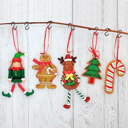 100 Pack Mini S Hooks for Hanging Small S Hook for Jewelry Metal S-hook Mini S Shaped Hanger for Christmas Ornament 1/2 Inch Wire Hangers for Crafts DIY Iron S-Shaped Connectors for Key Chain (Black)