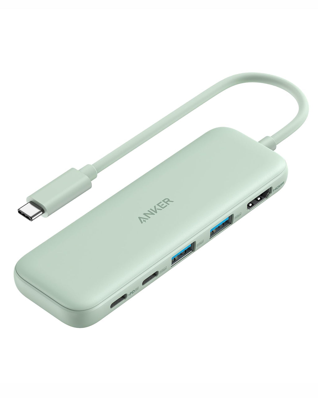 Anker USB C Hub, 5-in-1 USBC to HDMI Hub with 4K Display, 5Gbps USB-C and 2 5Gbps USB-A Data Ports for MacBook Pro, MacBook Air, Dell XPS, Lenovo Thinkpad, HP Laptops and More (Green)