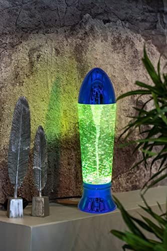 YAKii 10.5" Tornado Lamp LED Color Changing,Tornado Maker Science Toy, Battery/USB Cable Operated,Christmas Day Decoration Blue