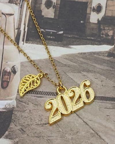 Shapenty Metal Year Signet 2026 DIY Pendant Charms for Graduation Tassels Bracelet Necklace Earrings Keychain Zipper Pulls Cellphone Craft Jewelry Making Christmas Party Decoration, 6PCS