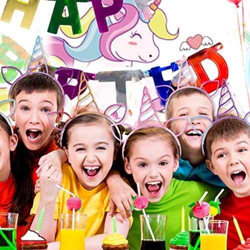 18Pcs Unicorn Birthday Party Favors Unicorn headbands for Girl Halloween Christmas Party Supplies for Teen Children