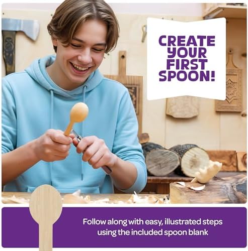 Wood Whittling Kit - Wood Carving Tools - Crafts for Adults - Christmas Unique Gifts - Teen Boy Gifts - Birthday Gift Ideas for Women - Hobbies DIY Kits for Adults, Boys, Girls, Women, & Men