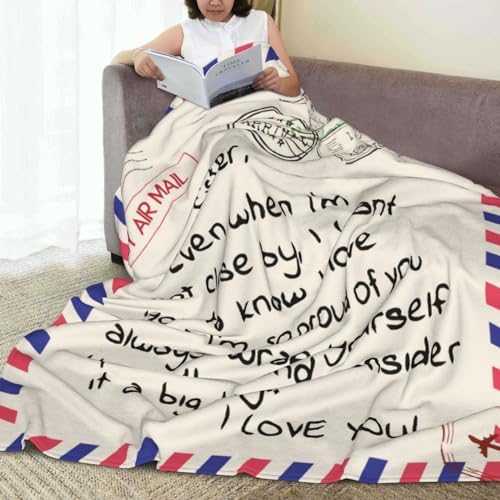 Sister Gifts Blanket for Sisters, Mother's Day, Super Soft Flannel Throw Blankets for Christmas, Valentines Day, Bed, Couch (50x60)