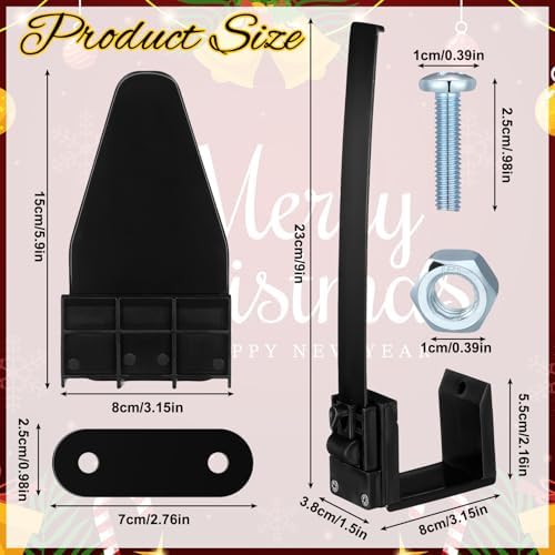 4 Pcs Christmas Garage Door Banner Clamps Christmas Garage Door Backdrop Installation Kit Large Banner Cover Hanging Hooks Tools Mural Clips for Decorations