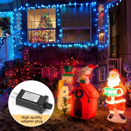 2 PCS Replacement Yard Inflatable Adapter with 9.8ft Extension Cables, 12V 1A Class 2 Power Supply,Low Voltage Transformer US Plug and Electric Cord for Halloween/Thanksgiving/Christmas Inflatables